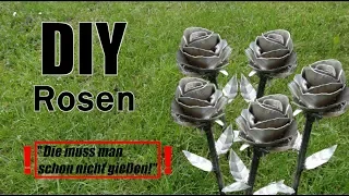 Mother´s Day present gift DIY rose made out of metal, do it yourself