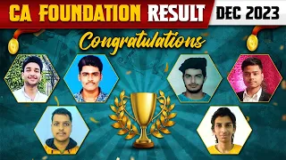 CA Foundation Dec 2023 Topper 🥳🥳 | Congratulations to Our Students For Amazing Performance