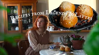 Thimblets and Ginger Lassy Buns from Legends & Lattes ☕️ Cozy Vlog Country Living Cooking ASMR