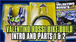 Valentino Rossi Yamaha YZR-M1 DeAgostini 1/4 Scale Model Motorbike Part 1 and 2