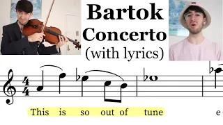 The Secret Lyrics to Bartok Viola Concerto (And Others)