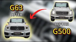 【Car  tuning】Is this a G500 or a G63? Watch how I transform the G500 to resemble the G63.