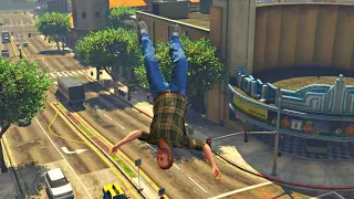 GTA 5 - Lester - Ragdolls Compilation Ep 78 Car Crash no Seat Belt (Euphoria Physics)