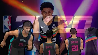 NBA2K20 ANDROID V98. SPURS CUSTOMIZED FIESTA JERSEY TEXTFILE. WITH PASSWORD+HIGHLIGHTS VS LAKERS.