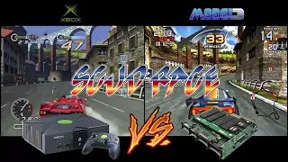 SCUD RACE - XBOX VS MODEL 3 - Synchronized comparison