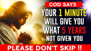 JESUS SAYS HE NEEDS YOU TO WATCH THIS FOR ONLY A MINUTE | Powerful Miracle Prayer For Protection