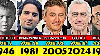 Robert De Niro Transformation From 3 to 81 Year Old