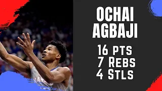 Ochai Agbaji Highlights vs. Nevada | 12/29/21 | 16 Pts, 7 Rebs, 4 Stls