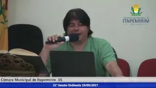 Câmara Municipal de Itapemirim - ES - 31ª Sessão Ordinária - 19/09/2017