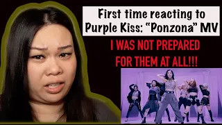 FIRST TIME REACTION TO PURPLE KISS "PONZONA" M/V!!! // I did not know what was coming at me AT ALL