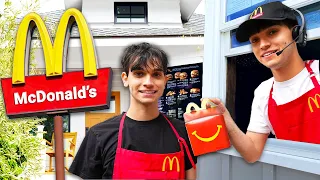 We Turned Our HOUSE into a McDonald’s DRIVE THRU