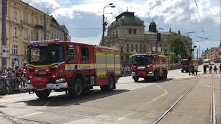 Slavnosti Svobody Plzeň 2022 - Spanilá jízda - Záchranná služba & Policie ČR & Hasiči