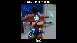 He Nearly Died !😬🤯 Worst injury Of 2022 #shorts #wwe