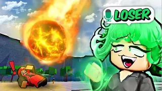 TROLLING TOXIC PLAYERS using TATSUMAKI ULTIMATE in Roblox The Strongest Battlegrounds