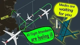 [REAL ATC] American A333 | ALL FLIGHT ATTENDANTS SICK in flight!