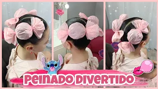 PEINADO DIVERTIDO  💕😍 PEINADO LOCO 🙃 DIA DEL NIÑO ✨🌈