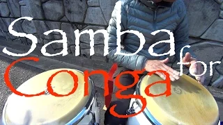 Samba Pattern for Congas on Baion Feel. コンガ サンバ バイオン　林田好司