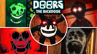 ALL JUMPSCARES & SCARY MOMENTS in BACKDOOR! (+all dialogue)  - Doors Backdoor Update [Floor 0]