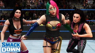 WWE 2K20 SMACKDOWN ASUKA VS BILLIE KAY & TAMINA