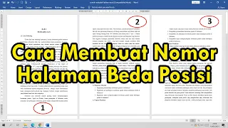 Cara Membuat Nomor Halaman dengan Posisi Berbeda dalam Satu Lembar Kerja di Word