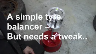 Tyre balancing using a bubble balancer