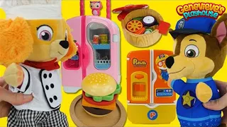 Paw Patrol Skye and Chase Cooking Contest Toy Food Video for Kids!