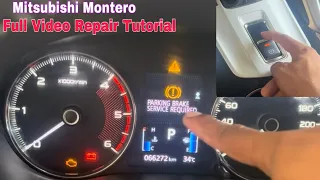 Mitsubishi Montero Electronic Parking Brake how to Repair Full Video Tutorial