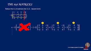 MATRIX ALGEBRA:   LAPLACE COFACTOR METHOD IN A 5X5 MATRIX DETERMINANT