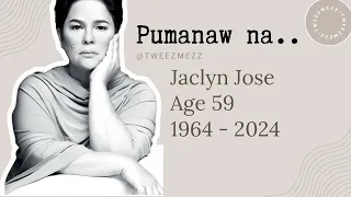 JACLYN JOSE PAALAM | DEAD AT 59