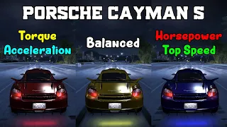 Torque vs Balanced vs Horsepower - Porsche Cayman S Tuning  - Need for Speed Carbon