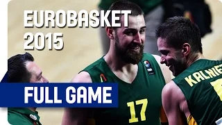 Serbia v Lithuania - Semi-Final - Full Game - Eurobasket 2015