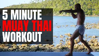 5 Minute Muay Thai Shadow Boxing Workout At Home (Follow Along!)