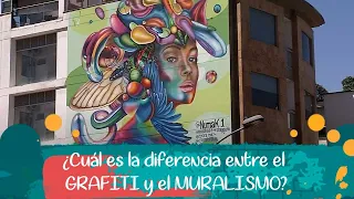 ¿Cuál es la diferencia entre el GRAFITI y el MURALISMO? [Más que un muro] Telemedellín