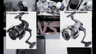 Сравнение двух топовых катушек Shimano 16Vanquish VS 17Exsence