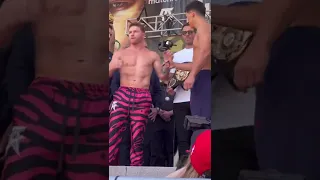 CANELO ALVAREZ VS. DMITRY BIVOL FINAL FACE-OFF AT WEIGH-IN