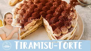 Tiramisu Torte mit Löffelbiskuit 🍰  | Tiramisu als Torte | Einfach Backen