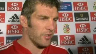 Simon Shaw emotional interview post 2nd Lions - South Africa Test 2009