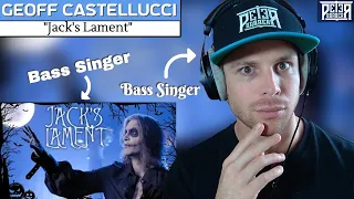 Geoff Castellucci IS Jack Skellington! Bass Singer Reaction (& Analysis) | "Jack's Lament"