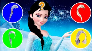 Wrong Hair Elsa | Can You Guess ? | Elsa meet Anna | Wrong Heads Elsa Puzzle | Coffin Dance Cover |