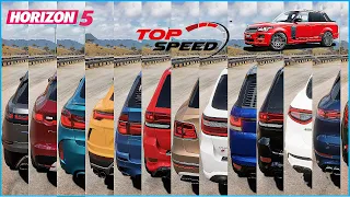 Forza Horizon 5 - Top 17 Fastest Suv Cars | Acceleration & Top Speed Battle (All Stock)