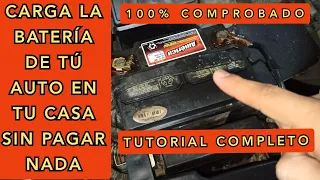 Cómo cargar la Batería del auto en tú casa ¡MUY FÁCIL!