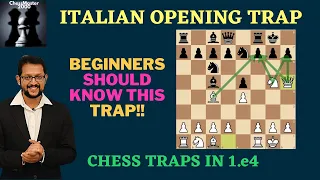 Italian Game Trap | Italian game | Chess Traps | Chess Traps in 1.e4 | ChessMaster2000