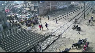 Indian Railway crossing accident