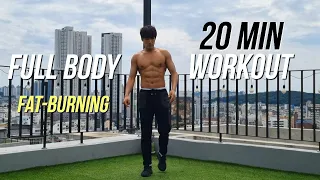 20 MIN FULL BODY WORKOUT AT HOME (Beginner &  No equipment) Fat Burning