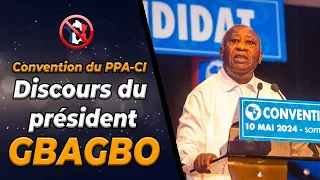 Discours du président Laurent GBAGBO à la CONVENTION DU PPA-CI À L'HÔTEL IVOIRE