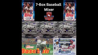 7-Box Baseball Value Mixer With Topps Chrome Black & More!!