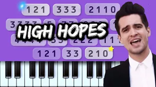 Panic! At The Disco - High Hopes 🎮 (play with pc keyboard or mobile) PIANO BEGINNER