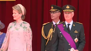 Belgian royal family attends street parade on Belgium's National Day | AFP