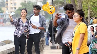 Romantic Selfie with kissing Prank On Cute Girl's 😍|| Diary of vipin