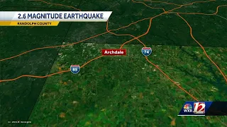 Earthquake shakes the Triad